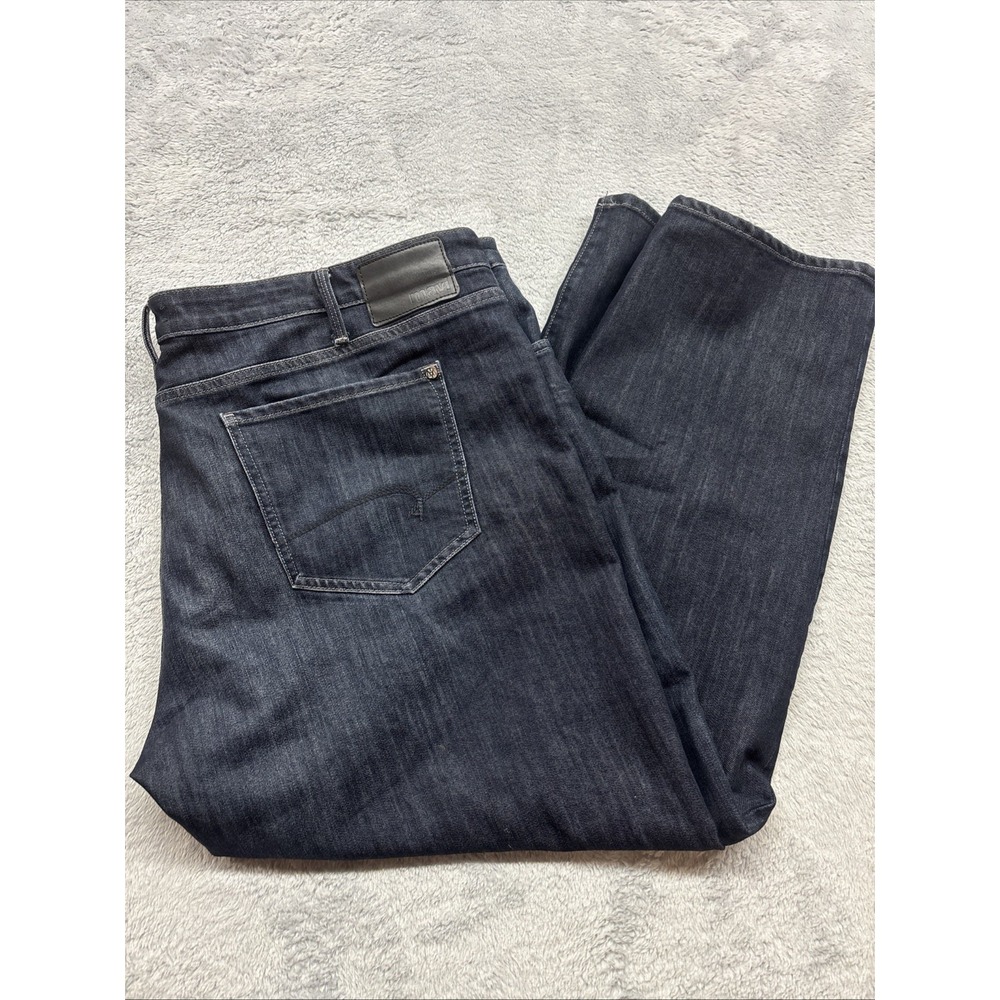 Mavi Jeans Men's 48x30 Matt relaxed Straight Dark Wash Zip Fly
